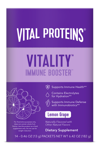 [Vital Proteins] Vitality™ Immune Booster**  - LEMON GRAPE