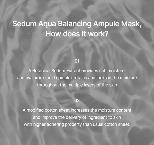 [Celimax] The Real Sedum Aqua Balancing Ampoule Mask 5ea
